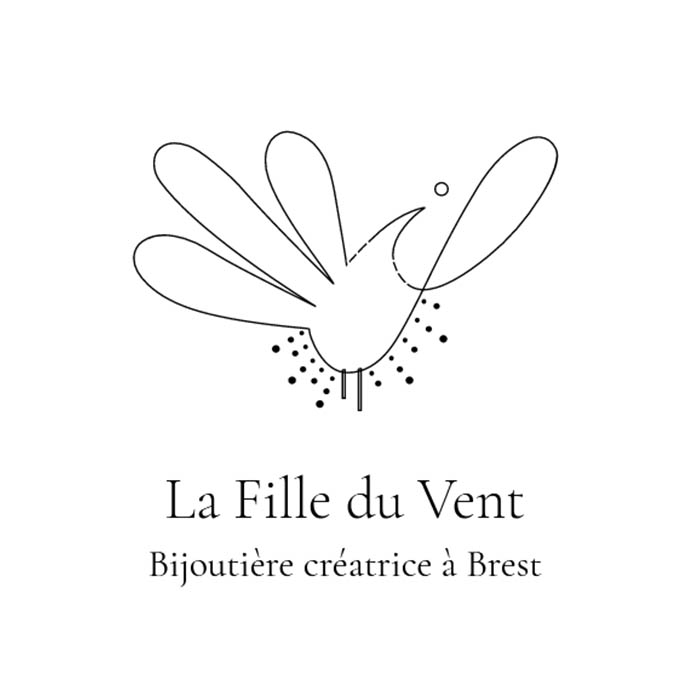 Animation du logo sur la page d'accueil de la boutique en ligne de La Fille du Vent